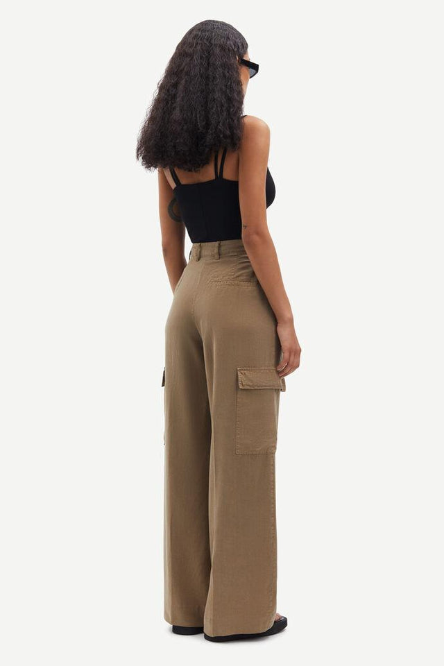 SAHOPSA TROUSERS - LEAD GRAY<BR/> F24200079 Lead Gray SAMSOE SAMSOE 