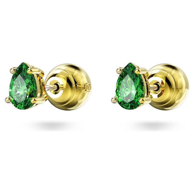 CHROMA STUD EARINGS - GREEN/GOLD-TONE PLATED 5639120 FANGR/GOS SWAROVSKI 