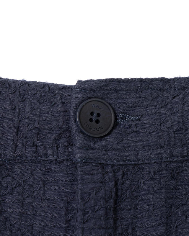 KURT SHORT HONEYCOMB DOBBY - NAVY SS25-STS-KUR-BRV-NVY -NAVY WAX LONDON 