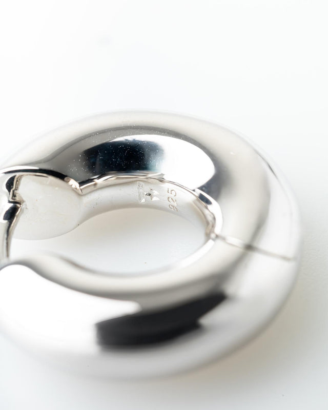 CHUNKY HOOPS SMALL - SILVER 100153 -SILVER TOM WOOD 