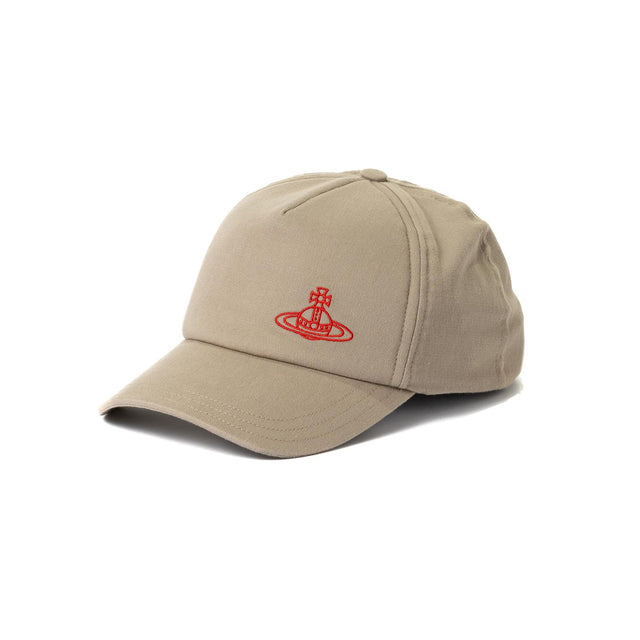 BASEBALL CAP UNI BRUSHED COTTON - STONE GREY 81020019-W00DD-OL -STONE GREY Vivienne Westwood 