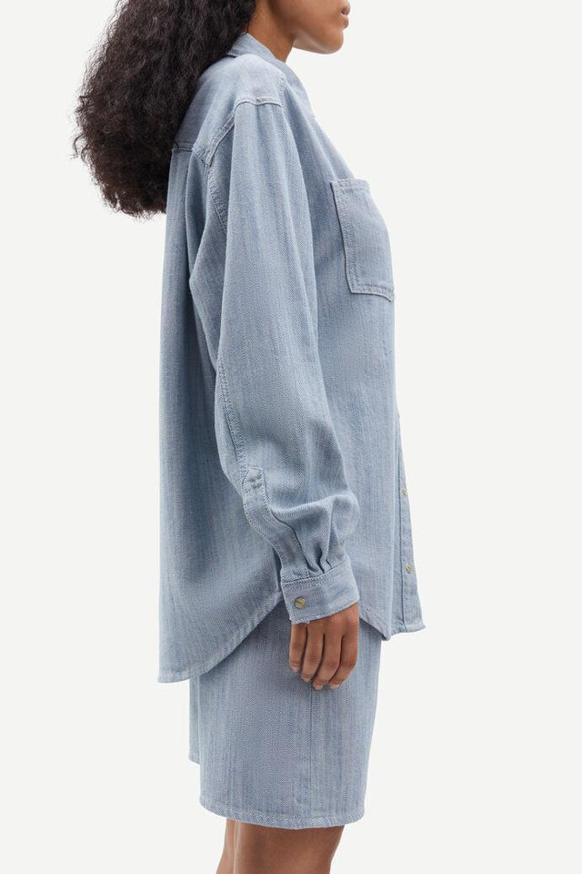 SAELEANOR SHIRT 15215 - BREEZE BLUE F24200015 BREEZE BLUE SAMSOE SAMSOE 