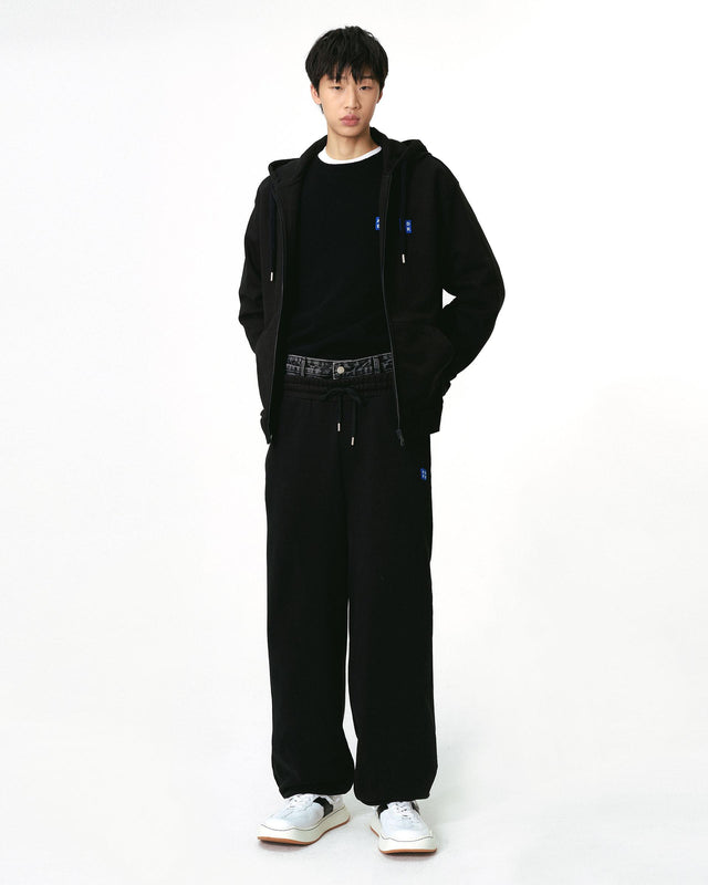 SIG BL TAG SWEATPANTS 01 - NOIR BO42FYSP0201BK -NOIR ADERERROR 
