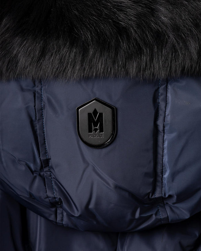 HOODED DOWN JACKET - NAVY ADALI-BX -NAVY-GOLD MACKAGE 
