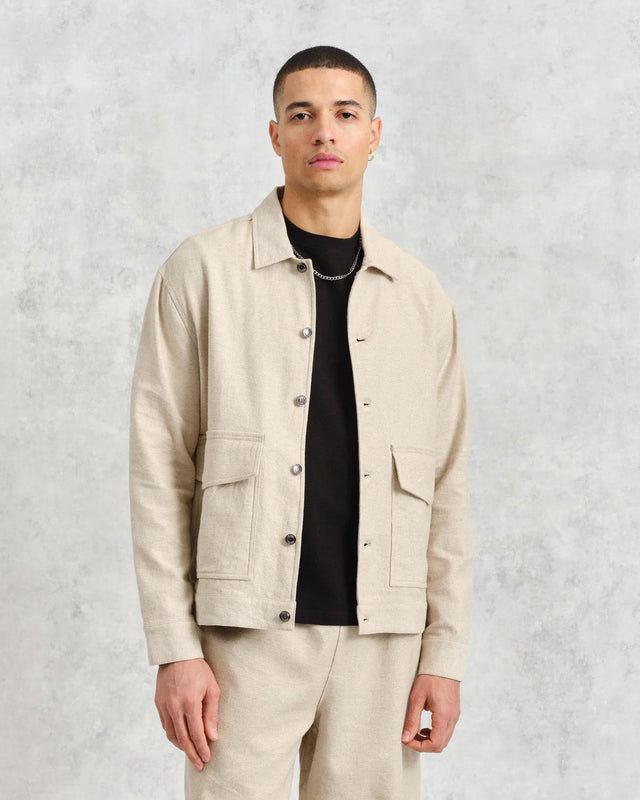 MITFORD JACKET - NATURAL SS24-JKT-MIT-BFE-NAT NATURAL WAX LONDON 