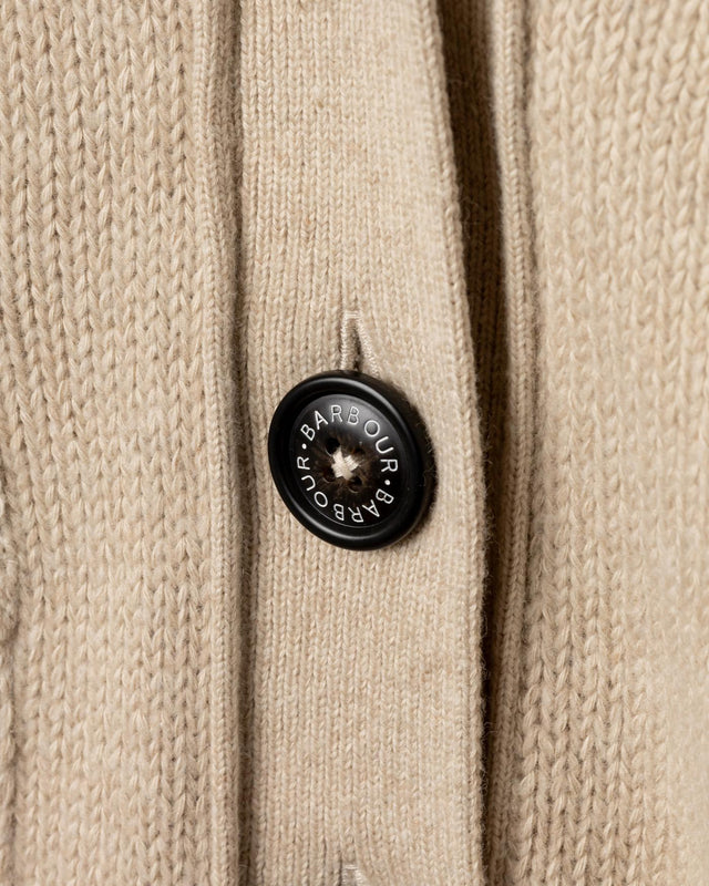 FAYE KNITTED CARDIGAN - OATMEAL LKN1681ST53 -OATMEAL BARBOUR 