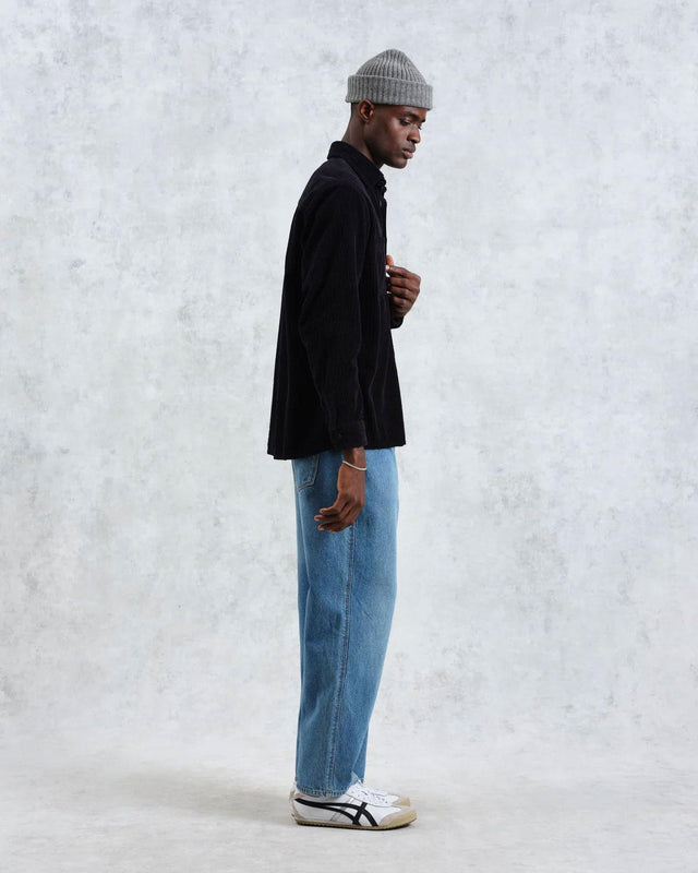 WHITING JUMBO CORDUROY OVERSHIRT - NAVY AW24-OSH-WHI-BJG-NVY -NAVY WAX LONDON 