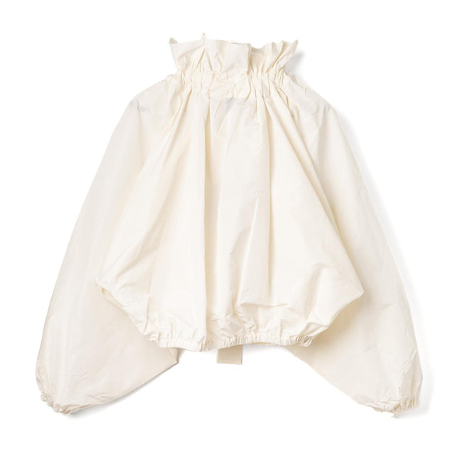 GROSGRRAIN PUFF SLEEVE FAILLE TOP - IVORY TO0170011 -007W IVORY PATOU 