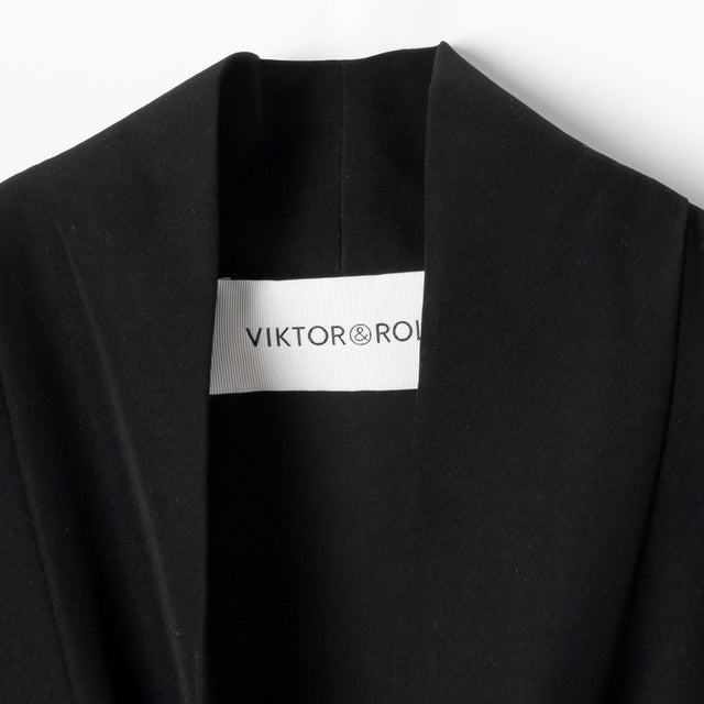 LOW & BOW SHIRT - BLACK TS031 -BLACK VIKTOR & ROLF 