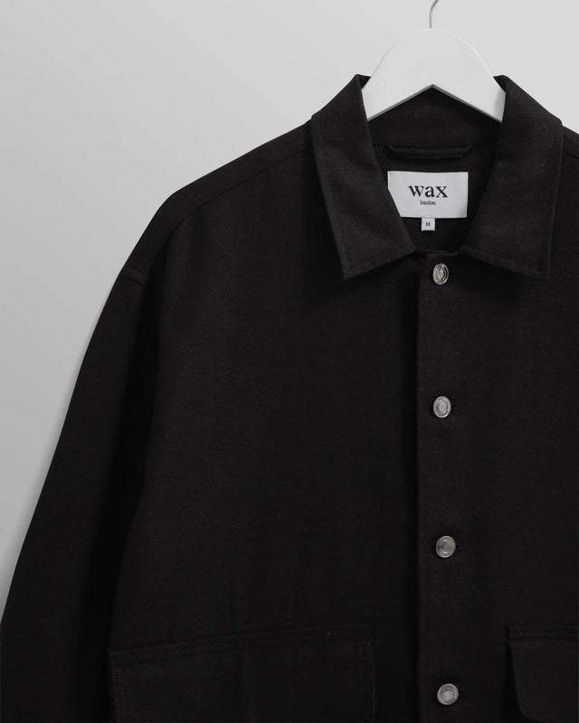 MITFORD JACKET - BLACK SS24-JKT-MIT-BFE-BLK BLACK WAX LONDON 