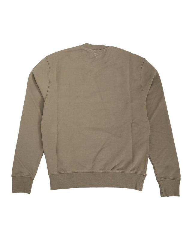RED AMI DE COEUR CREW NECK SWEATER - TAUPE USW003.730 -281 AMI PARIS 