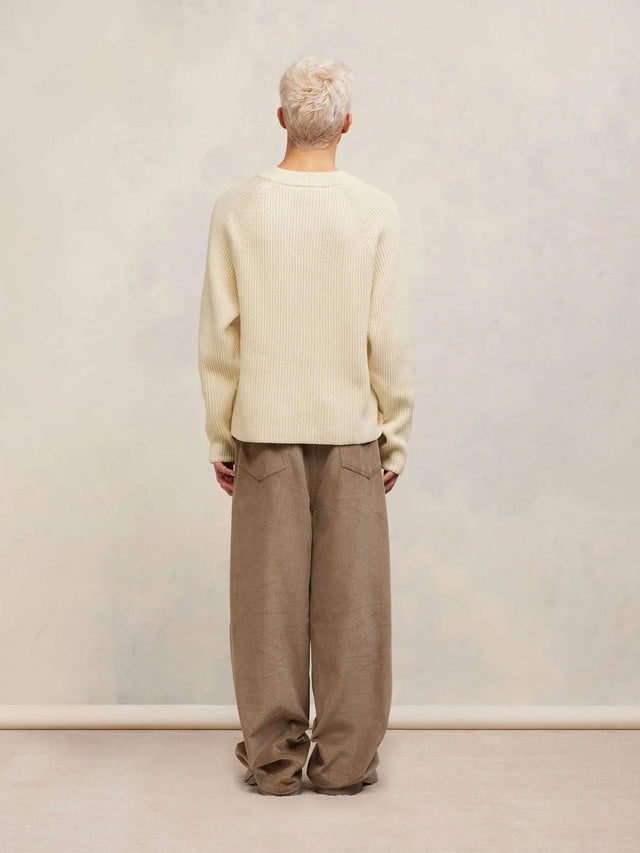 AMI ALEXANDRE MATTIUSSI CREWNECK - IVORY HKS024.KN0031 -185 AMI PARIS 