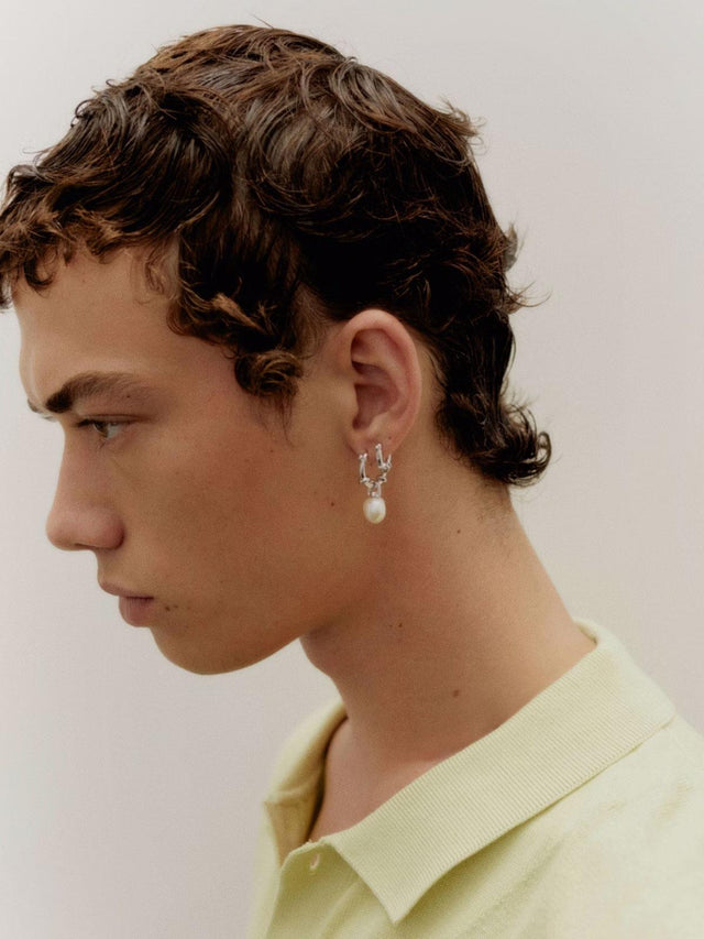 CHA CHA EARRING - SILVER 100881AG -SILVER MARIA BLACK 