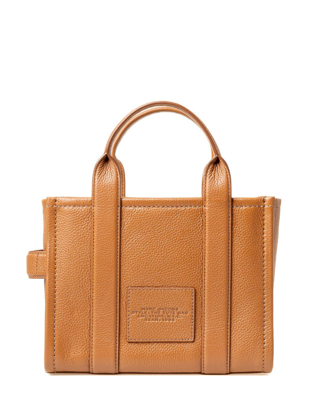 THE LEATHER SMALL TOTE BAG - ARGAN OIL