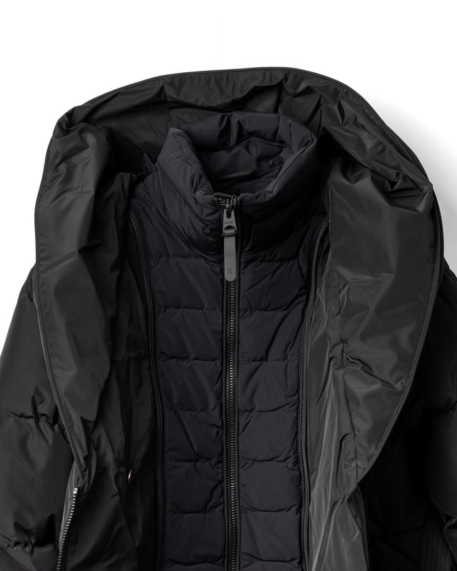 AYUMI 2-in-1 LONG DOWN COAT - BLACK AYUMI -BLACK MACKAGE 
