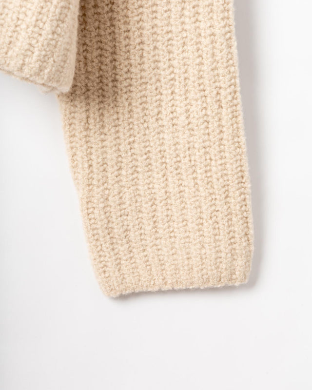 IMELDA KNITTED JUMPER - ARAN LKN1711WH51 -ARAN BARBOUR 