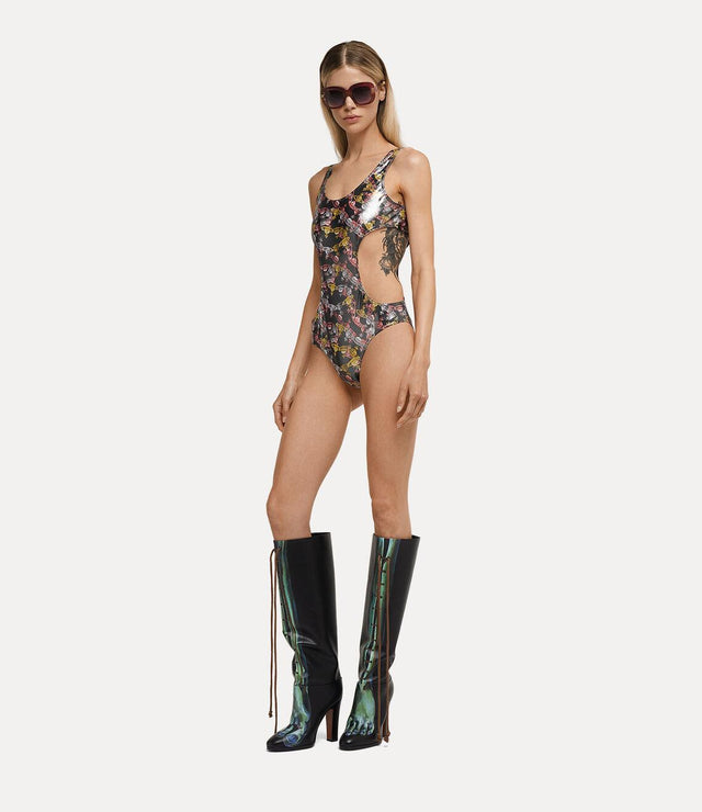 CRAZY ORB ONE PIECE SWIMSUIT - BLACK 8101000N-J0070 N401 Vivienne Westwood 