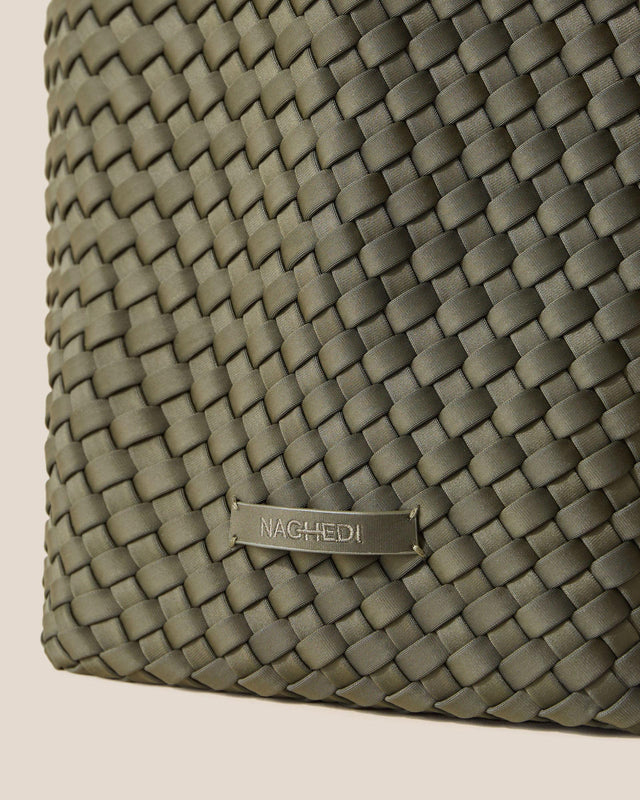 ST. BARTHS MEDIUM TOTE BAG - OLIVE SN03013LD -OLIVE NAGHEDI 