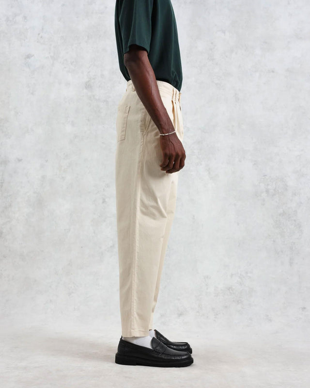 RALEIGH TROUSER V2 COTTON TWILL - STONE PS25-TRO-PLE-AOJ-STO -STONE WAX LONDON 