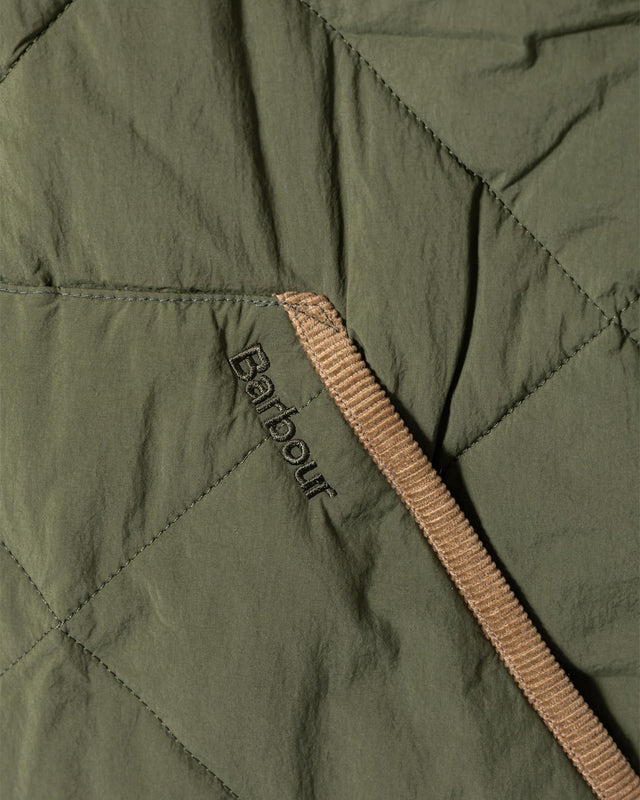 MODIFIED LIDDESDALE QUILT GILET - OLIVE MGI0299OL52 -OLIVE BARBOUR 