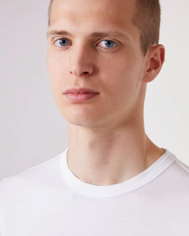 T-SHIRT LYOCEL COTON - WHITE S25MTEE217R -WHITE OFFICINE GENERALE 