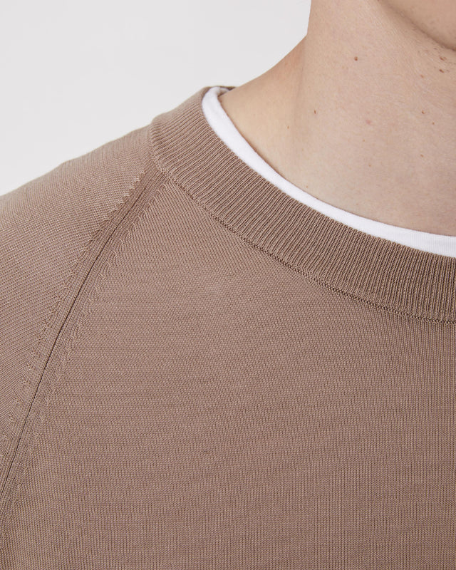 NATE SWEATER - DRY BROWN
