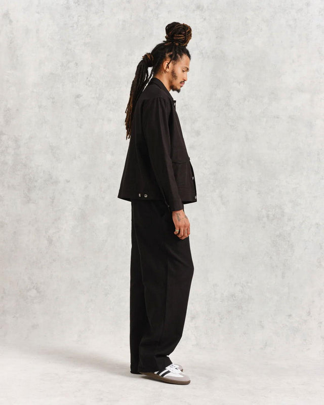 MITFORD JACKET - BLACK SS24-JKT-MIT-BFE-BLK BLACK WAX LONDON 