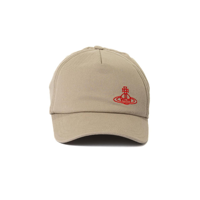 BASEBALL CAP UNI BRUSHED COTTON - STONE GREY 81020019-W00DD-OL -STONE GREY Vivienne Westwood 