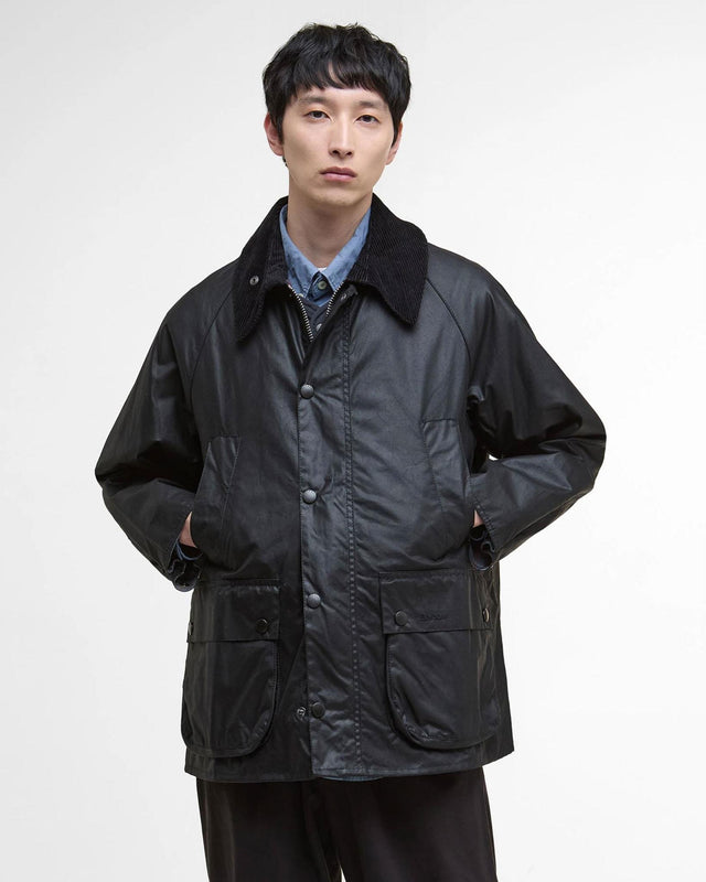 OVERSIZED BEDALE WAX JACKET - BLACK MWX1679BK91 -BLACK BARBOUR 