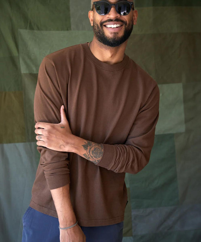 THE BIG HEAVY TEE - DARK ROAST 1280055 DRK OUTERKNOWN 