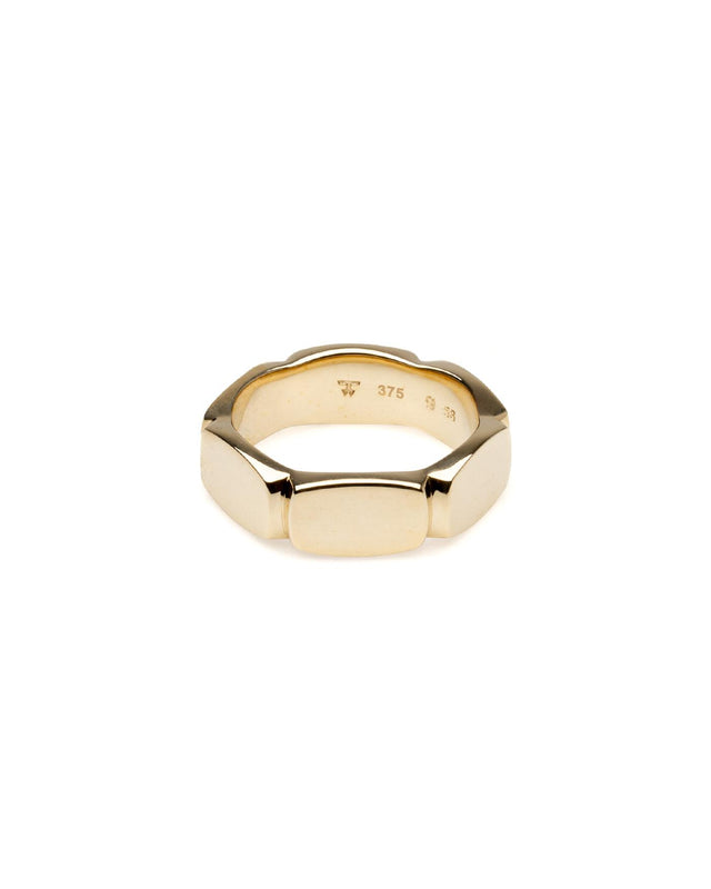 UMI BAND RING MEDIUM GOLD 101442 -GOLD TOM WOOD 