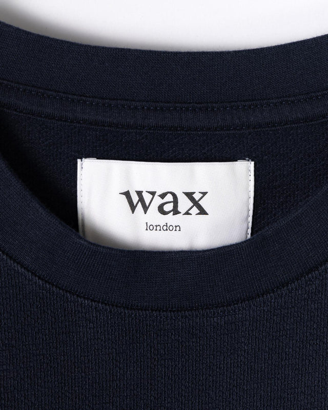DEAN SS TEE JOLT - NAVY WI00-TEE-DEA-APF-NVY -NAVY WAX LONDON 