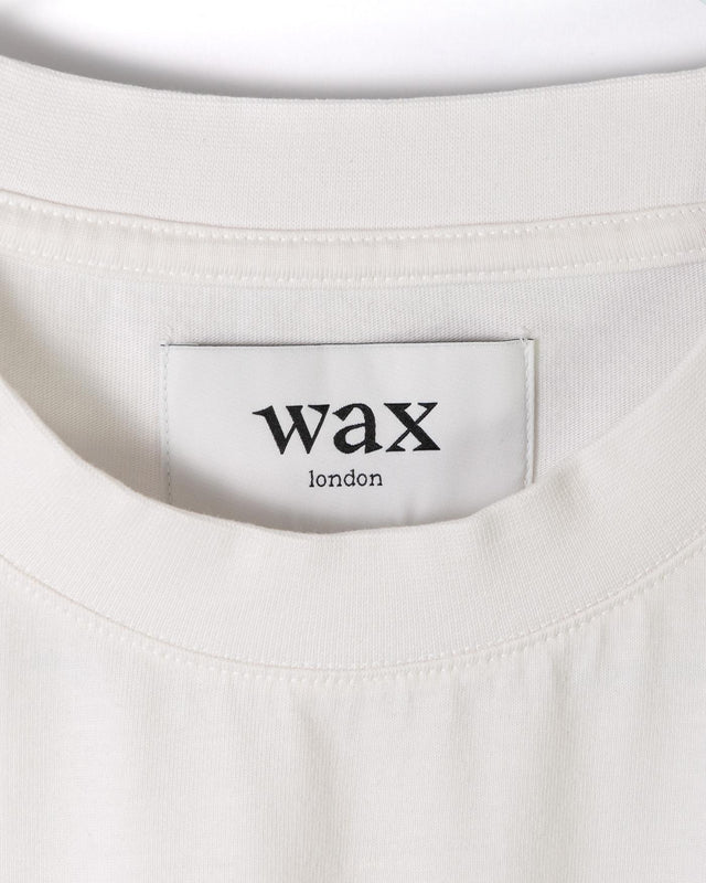 MILTON SS TEE COMPACT COTTON - WHITE SS25-TEE-MIL-BOE-WHI -WHITE WAX LONDON 