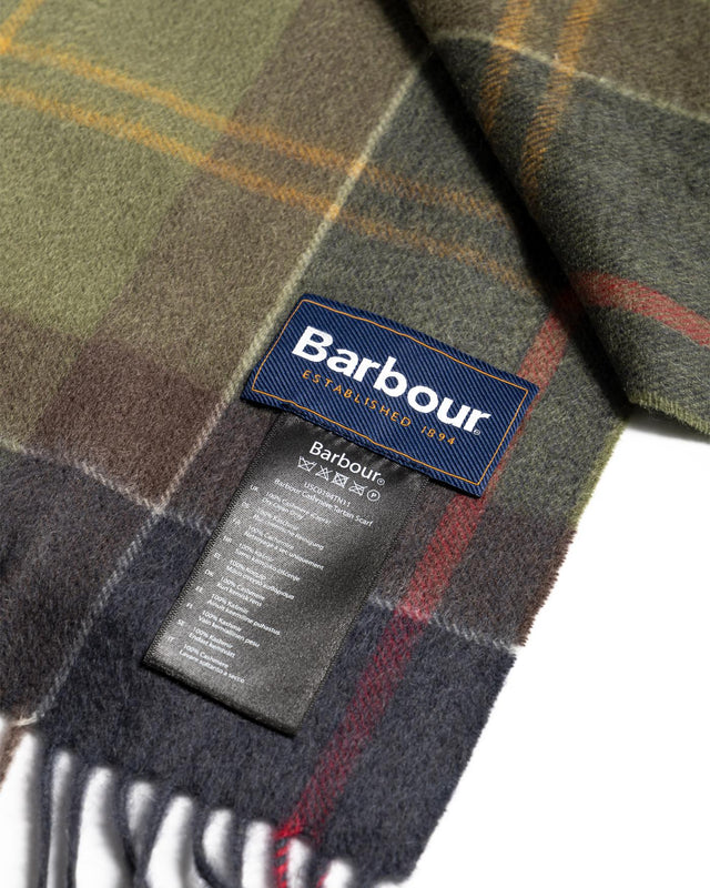 CASHMERE TARTAN SCARF - CLASSIC USC0194TN11 -CLASSIC BARBOUR 