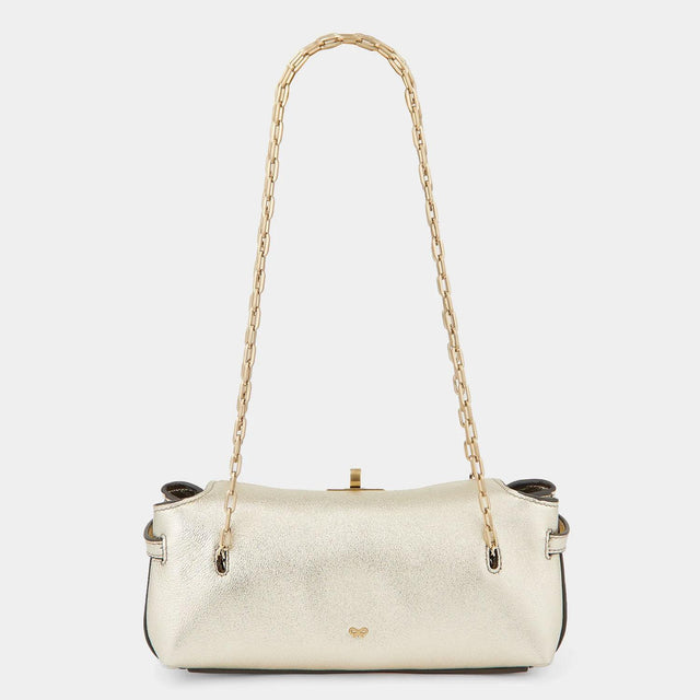 MINI WAVERLEY BAG - LIGHT GOLD METALLIC NAPPA 192057 Metallic Nappa ANYA HINDMARCH 