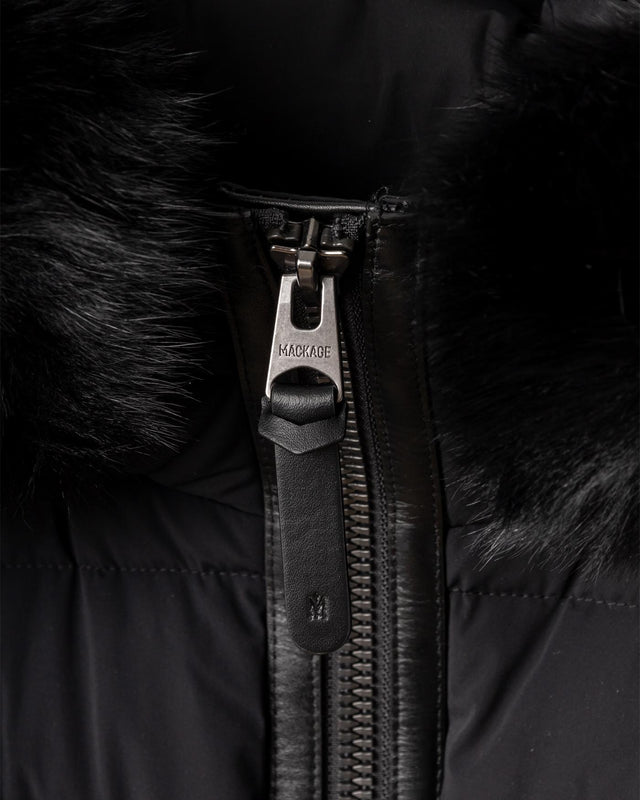 CALLA AGILE-360 STRETCH LIGHT DOWN COAT - BLACK CALLA-BX -BLACK MACKAGE 