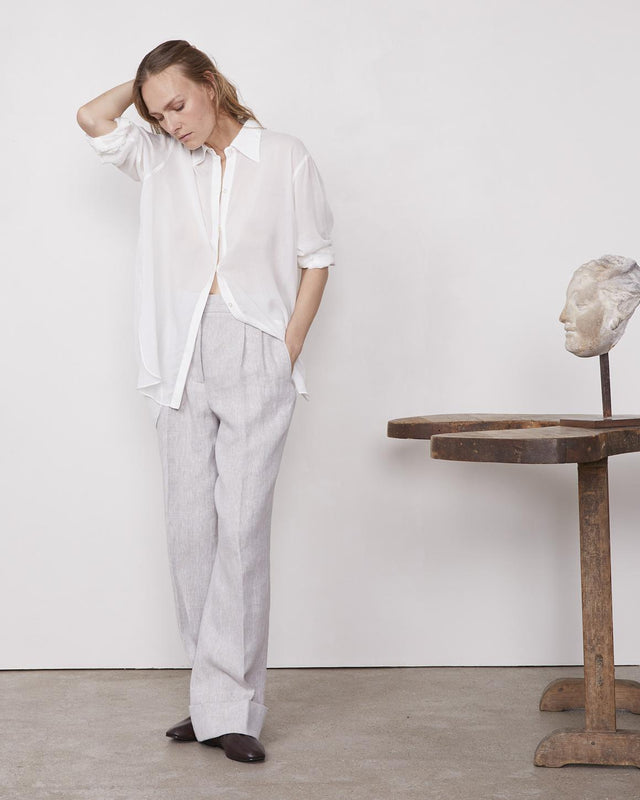 AUGUSTINE SHIRT - ECRU S25WSHI012 -ECRU OFFICINE GENERALE 