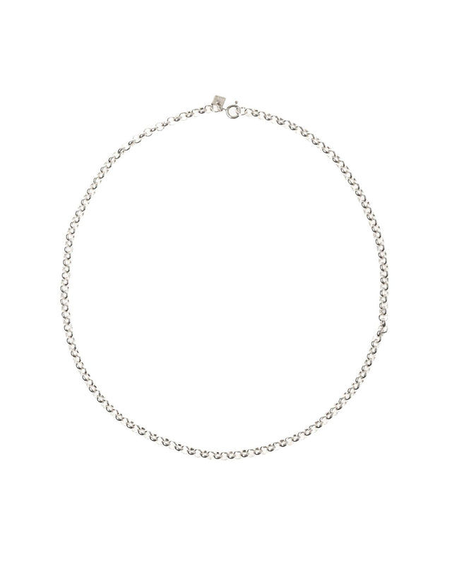 CHUNKY BELCHER NECKLACE - SILVER CH-BEL-NE-104 -SILVER BAR JEWELLERY 