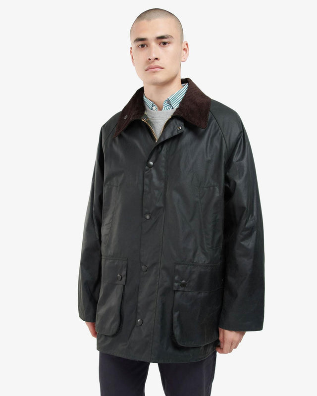 OVERSIZED BEDALE WAX JACKET - SAGE MWX1679SG91 -SAGE BARBOUR 
