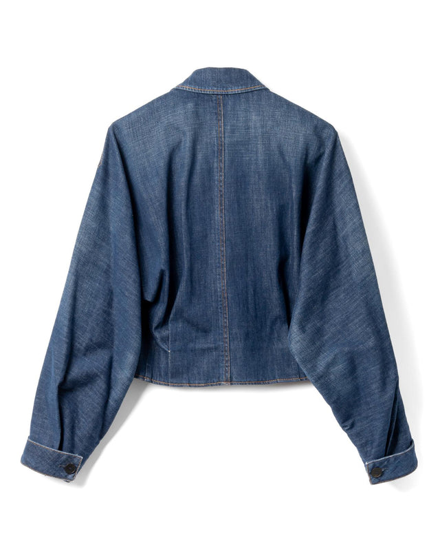 FITTED WAIST JACKET - MEDIUM BLUE RW-CO0313-D089-E25 -23 MEDIUM BLUE LANVIN 