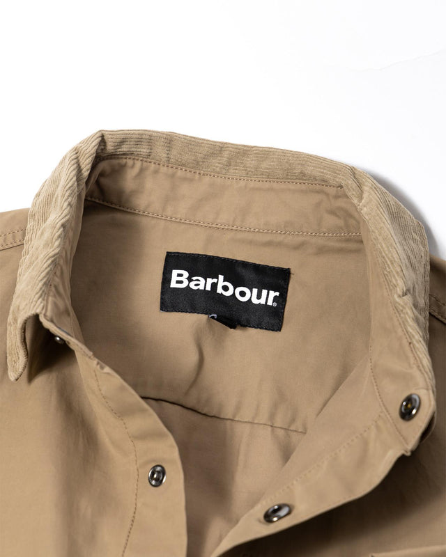SILVERBAY OS TWILL OVERSHIRT - BRITISH KHAKI MOS0438KH11 -BRITISH KHAKI BARBOUR 