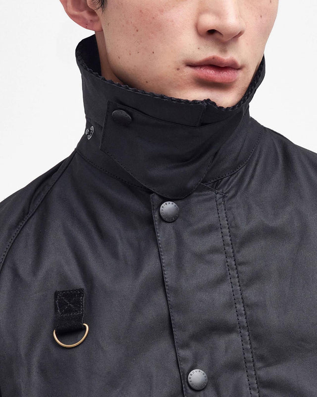 SPEY WAX JACKET - BLACK MWX1212BK71 -BLACK BARBOUR 