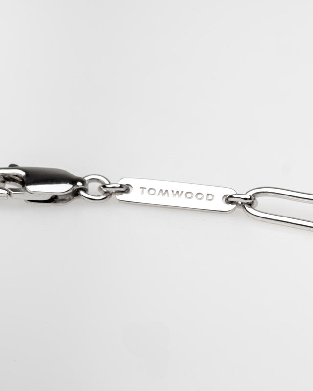 BOX CHAIN NECKLACE - SILVER 100071 -SILVER TOM WOOD 