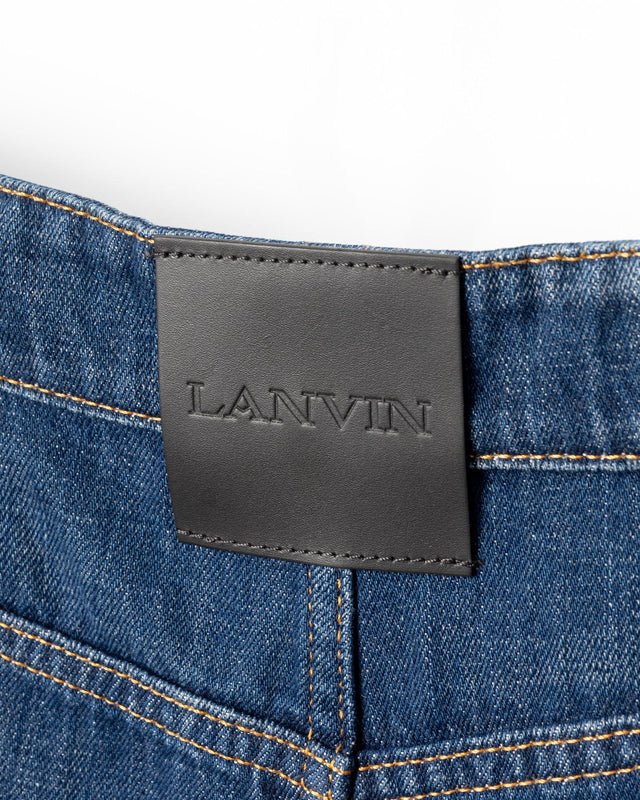 DARTED WIDE-LEG TROUSERS - MEDIUM BLUE RW-TR0316-D089-E25 -23 MEDIUM BLUE LANVIN 