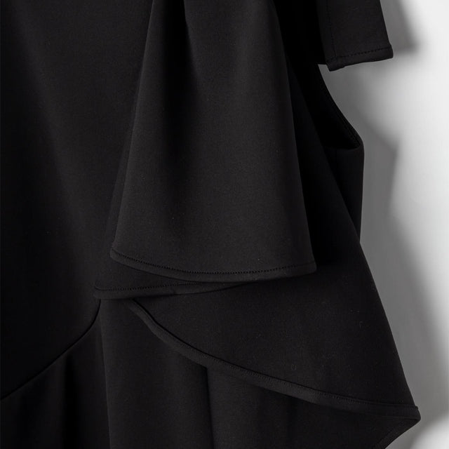 BOW VOLANT DRESS - BLACK ED027 -BLACK VIKTOR & ROLF 