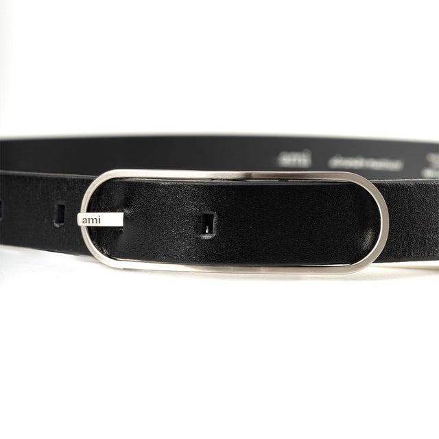 THIN BELT 20 MM - BLACK UBL022.801 -001 AMI PARIS 