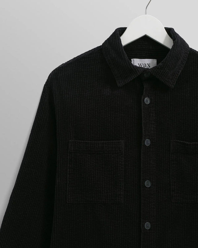 WHITING JUMBO CORDUROY OVERSHIRT - NAVY AW24-OSH-WHI-BJG-NVY -NAVY WAX LONDON 