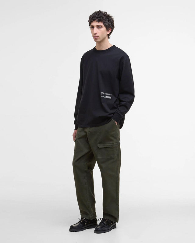 HAMILTON LS T-SHIRT - BLACK MTS1489BK31 -BLACK BARBOUR 