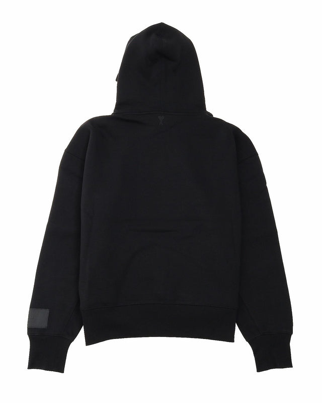 AMI HOODIE - BLACK USW217.740 001 AMI PARIS 