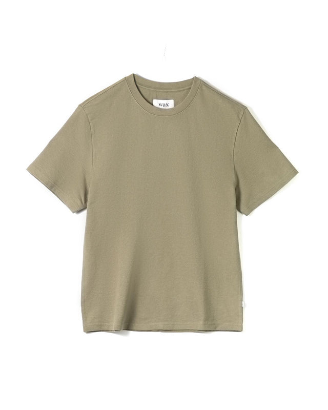 DEAN SS TEE JOLT - GREEN WI00-TEE-DEA-APF-GRN -GREEN WAX LONDON 